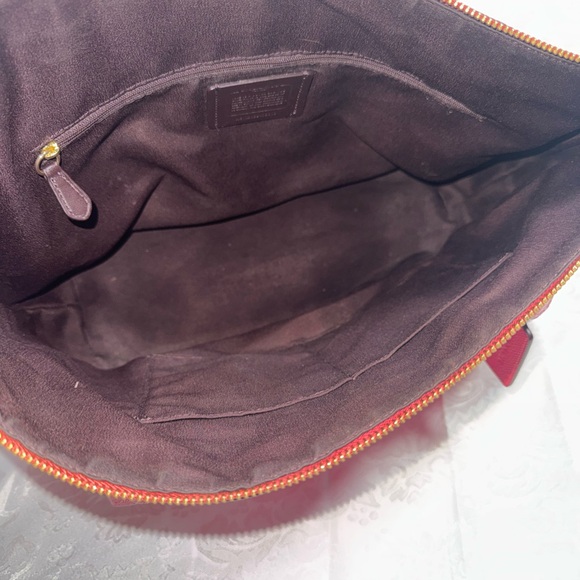 Coach Pink Leather Tote Bag - Picture 11 of 11